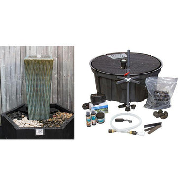 Luna FNT3105 Ceramic Vase Complete Fountain Kit Vase Fountain Blue Thumb